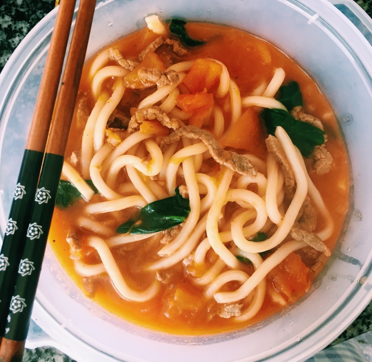 番茄牛肉乌冬（类丸龟制面）