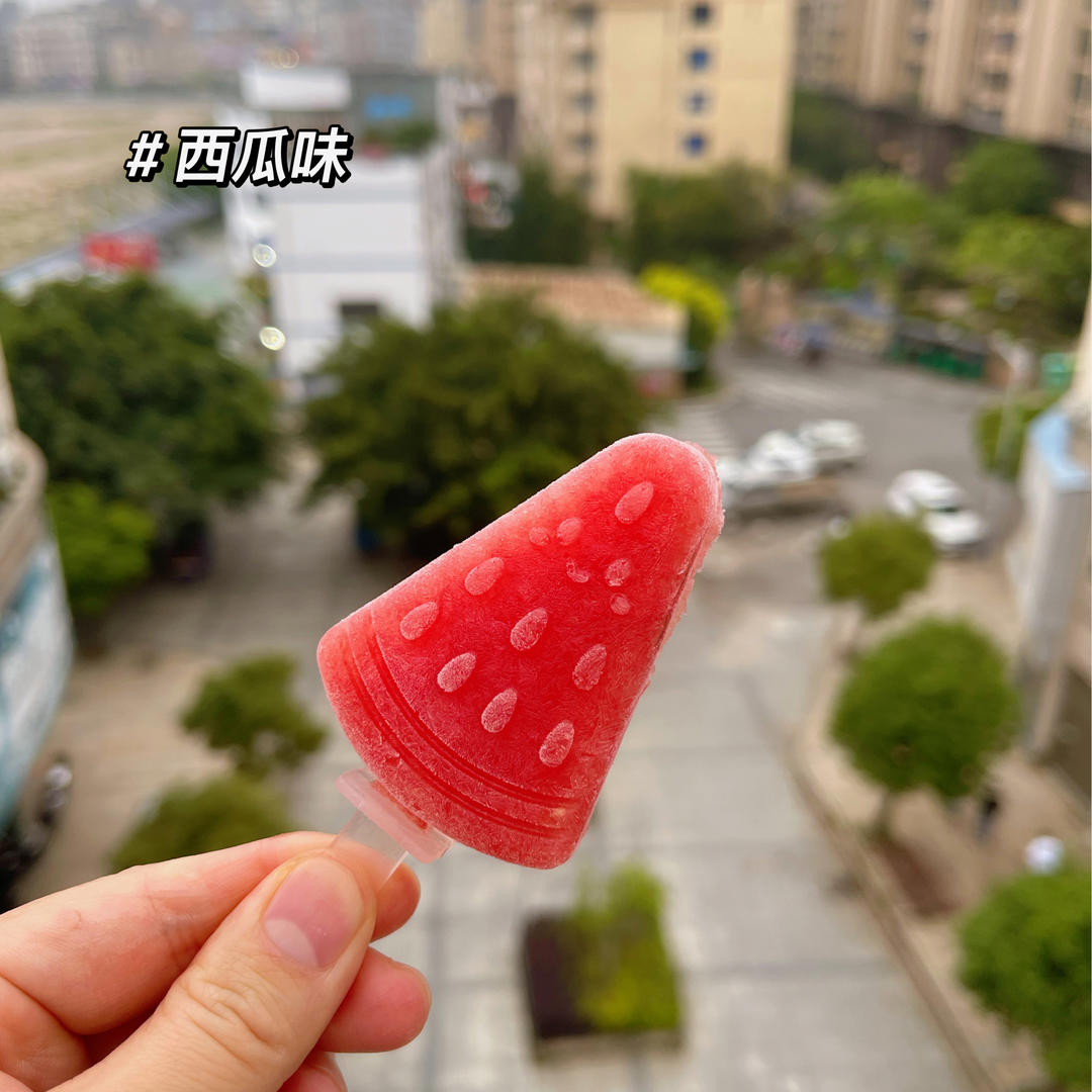 纯手工制作西瓜冰棒