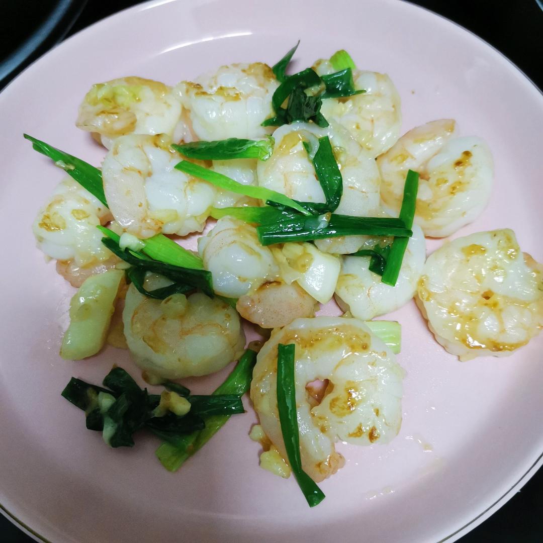 葱爆虾仁