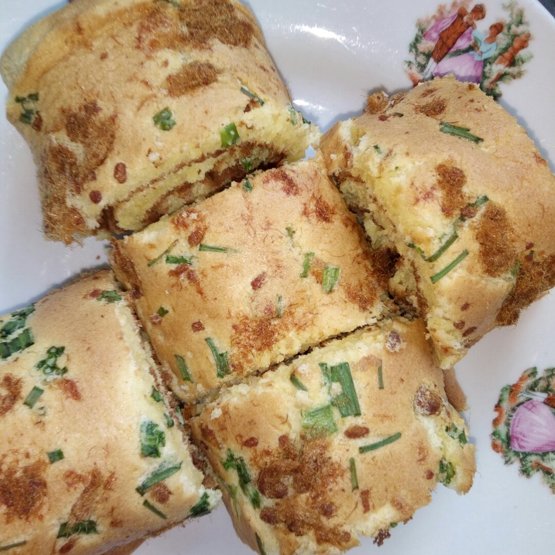香葱肉松蛋糕卷