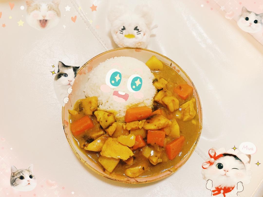 咖喱鸡肉饭（新手也能一次成功）