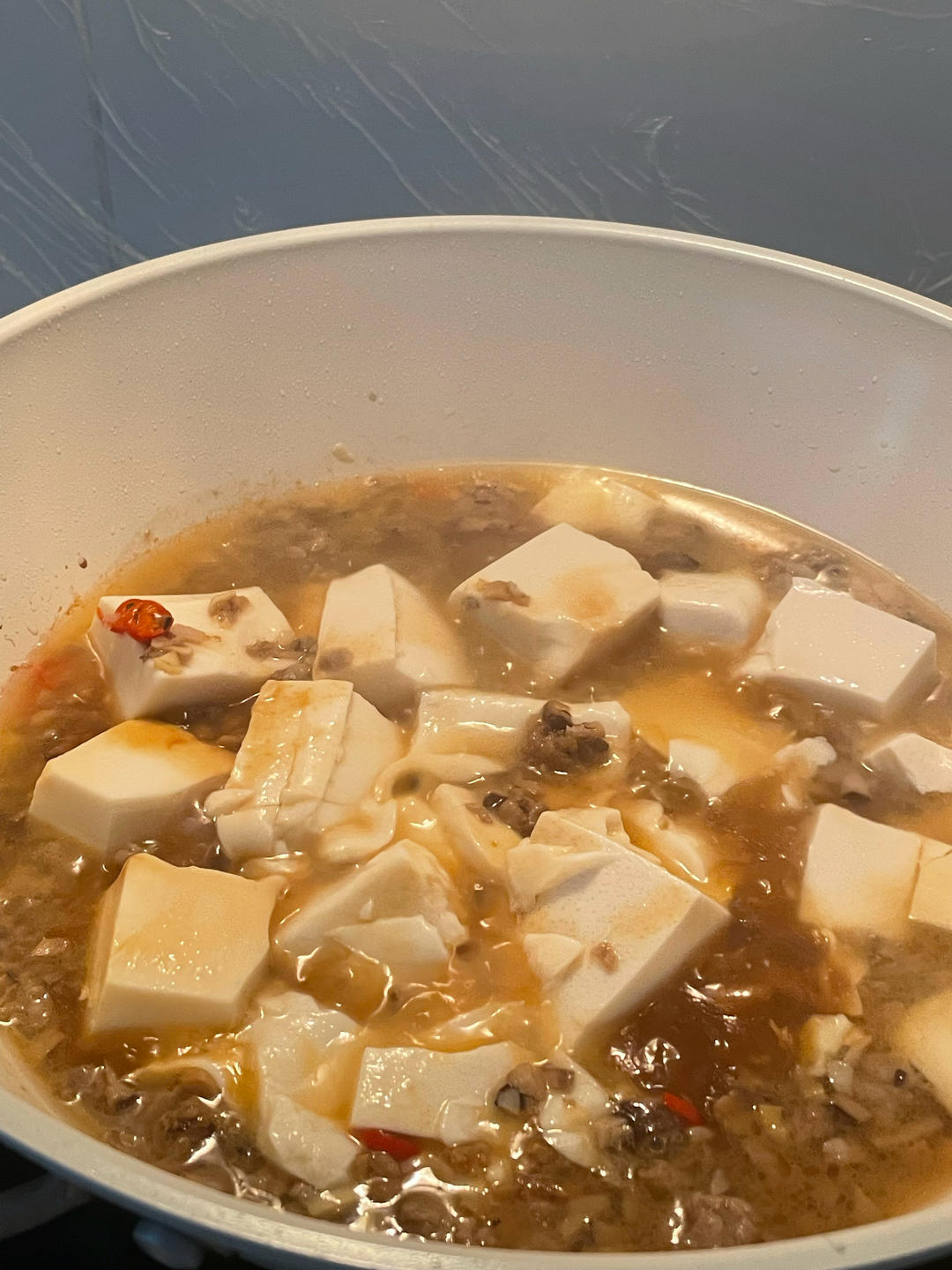 肉末嫩豆腐｜嫩滑口感爽口！这道快手菜超级下饭！！（减脂少油版）