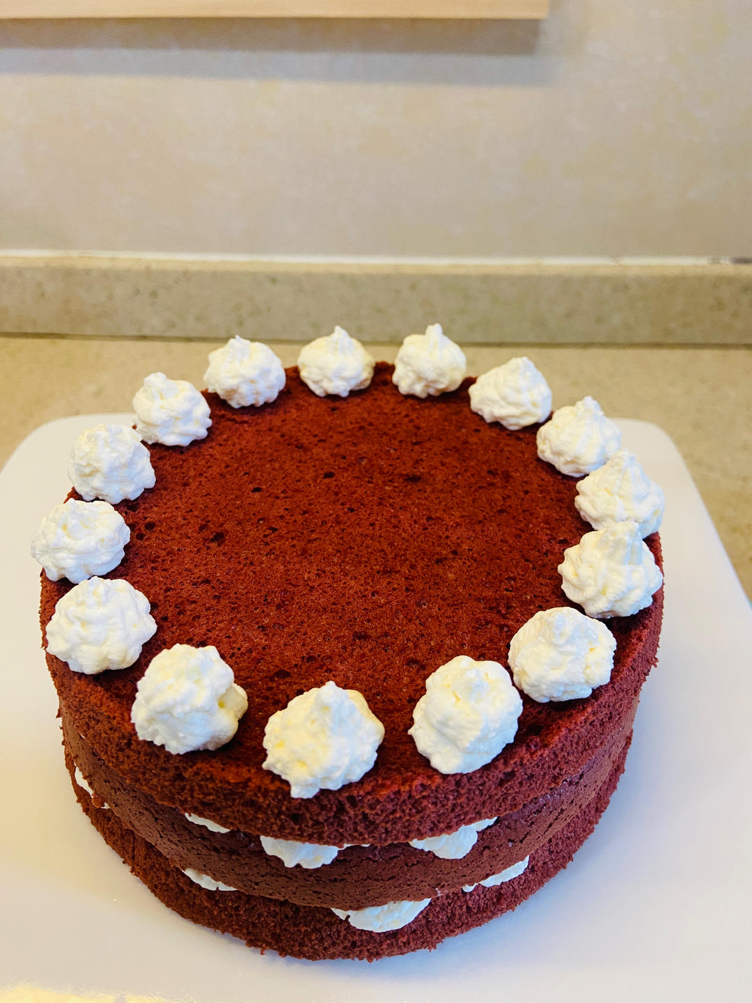 红丝绒咸奶油蛋糕