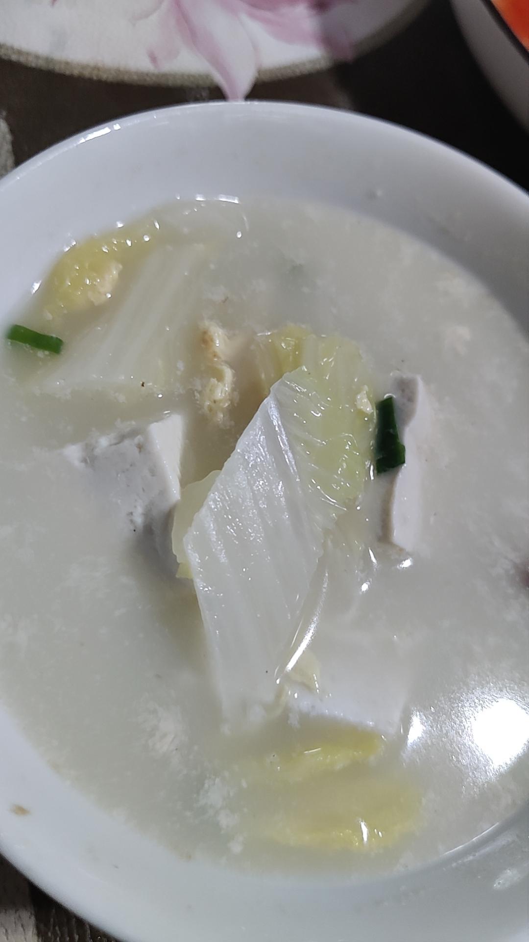 白菜豆腐汤