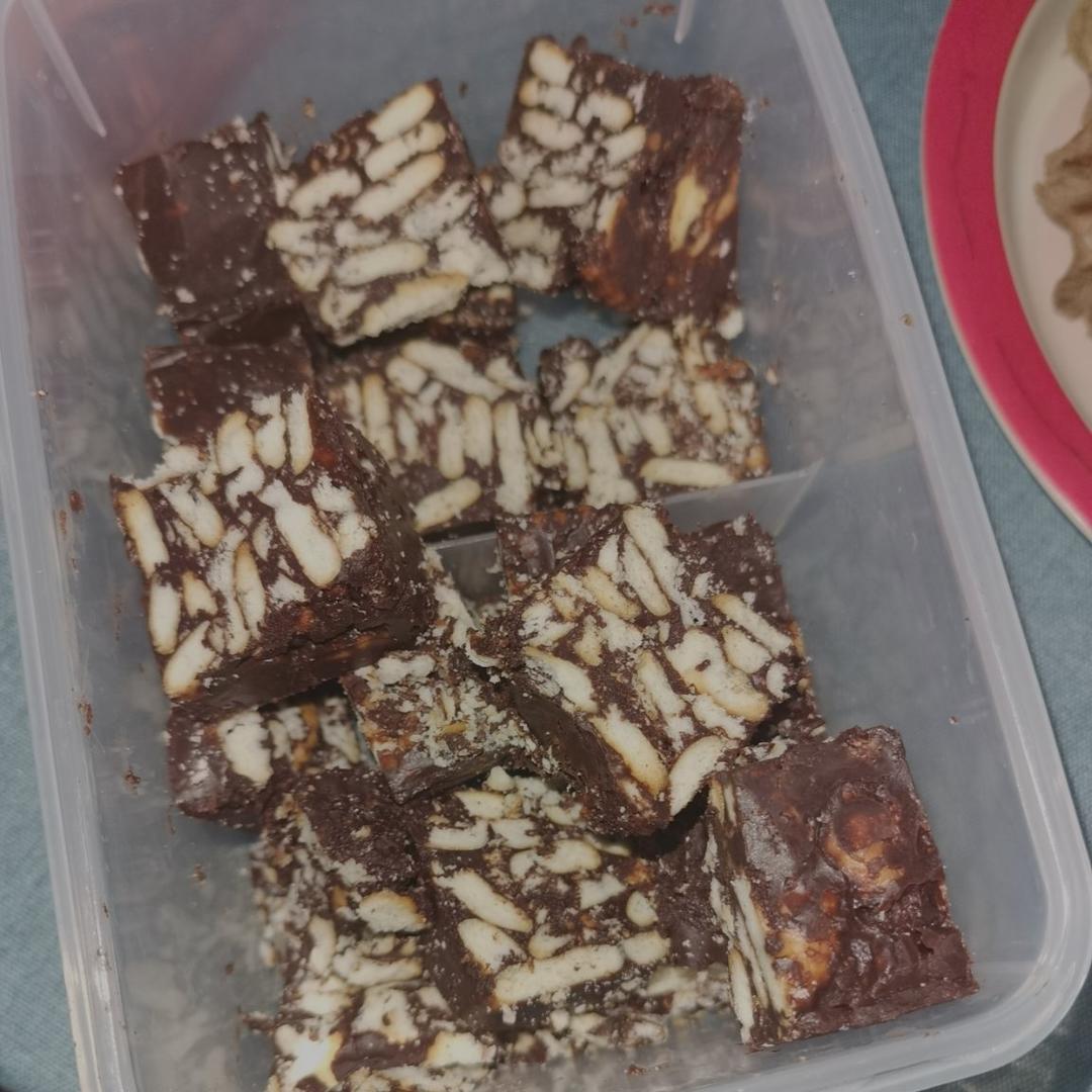 【巧克力饼干蛋糕】英女王的最爱，免烤箱，0难度，