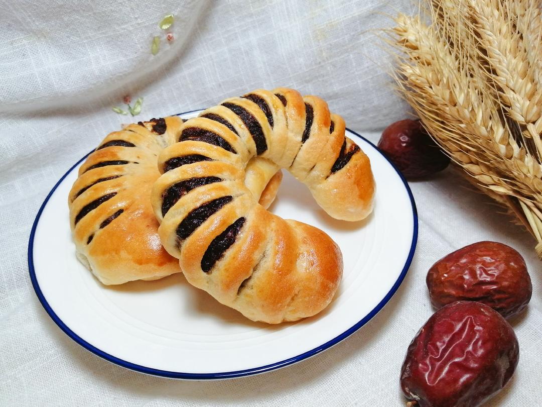 枣泥面包的做法