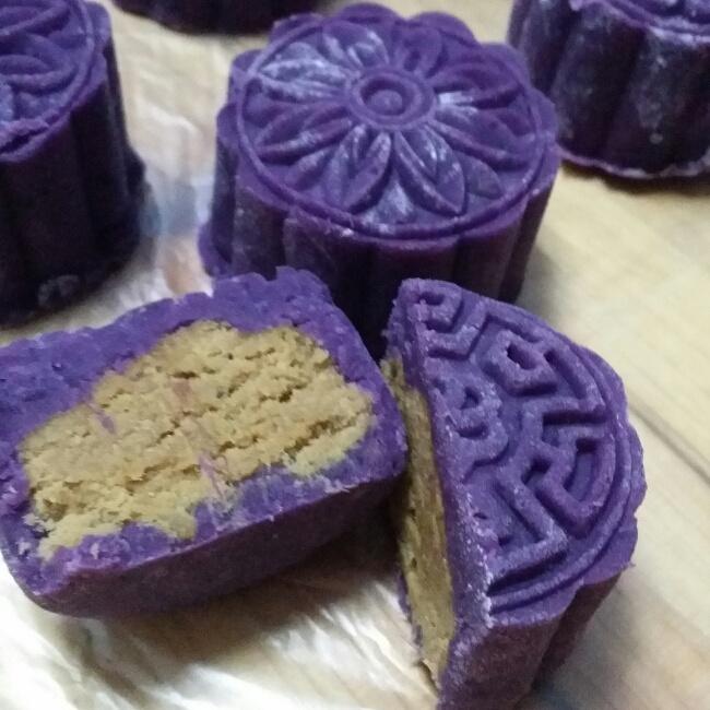 肉松紫薯月饼(糖尿病老人)