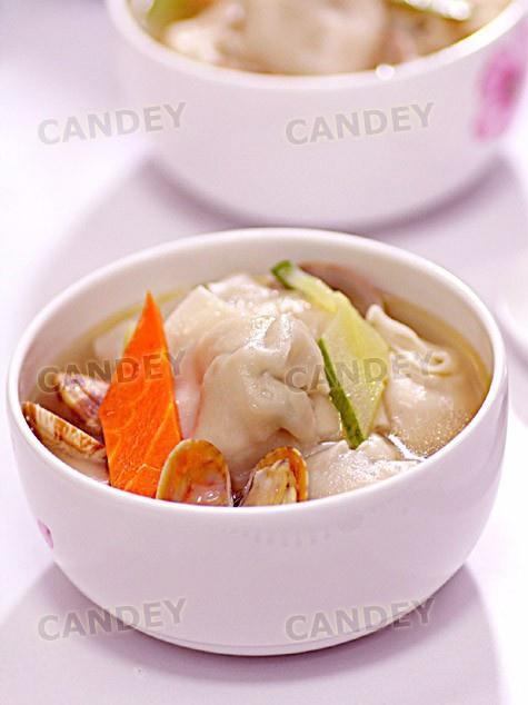 鲜蛤汤扇贝馄饨的做法