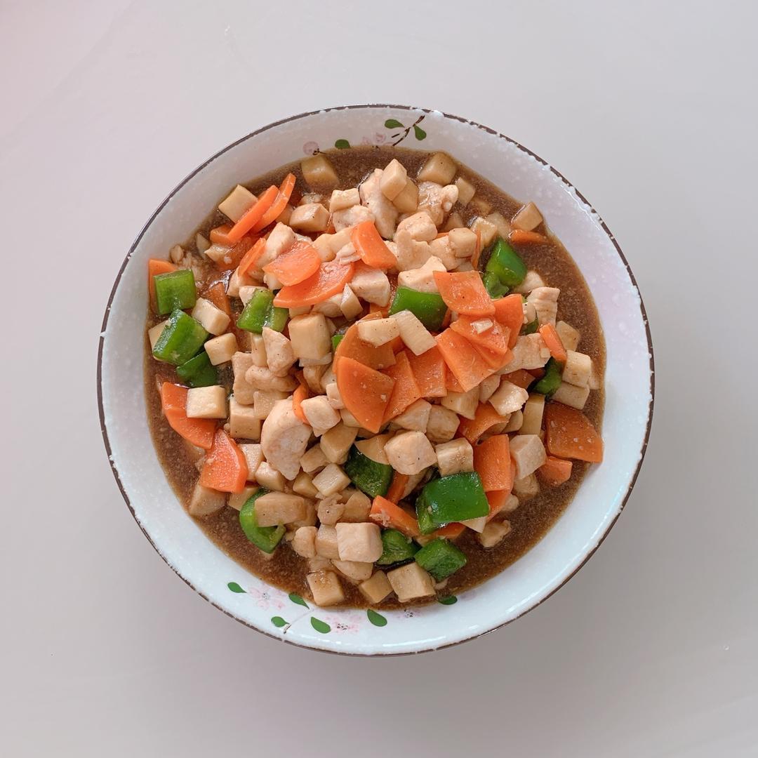 黑椒鸡丁杏鲍菇