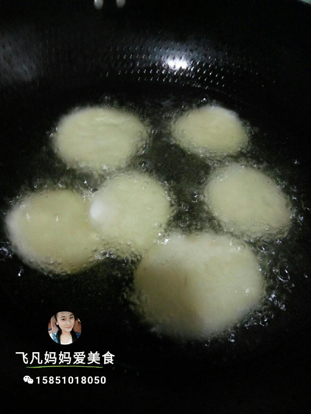 自制豆沙馅粘饼的做法 步骤7