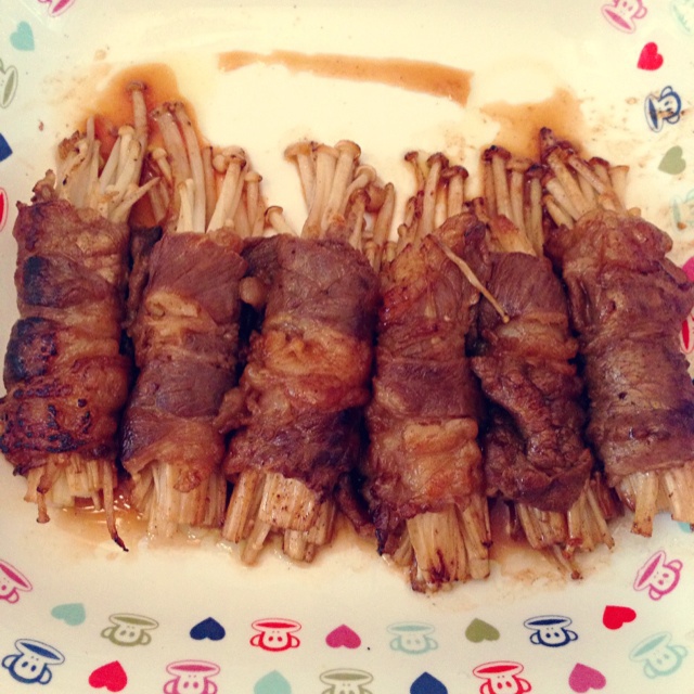 金针菇牛肉卷
