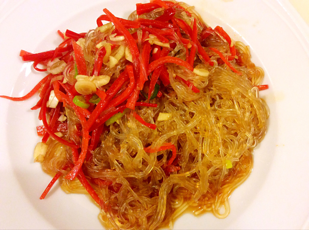 凉拌菠菜粉丝