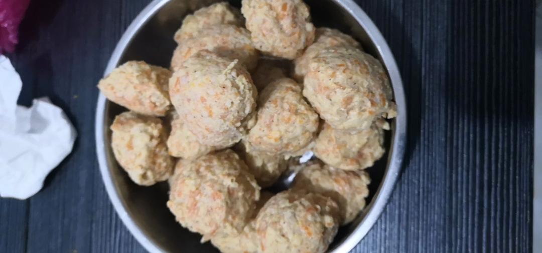 无淀粉鸡胸肉丸子（好吃 不腥 减脂健身必备）