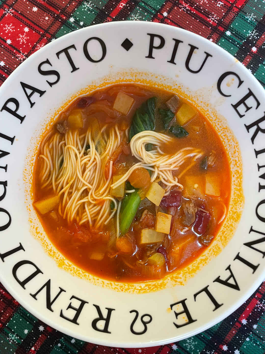 好吃到舔碗底番茄土豆肥牛焖面❗️十分钟快手