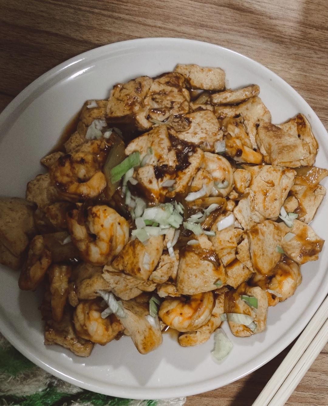 茄汁虾仁豆腐
