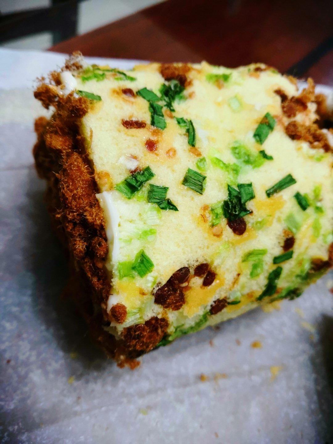 香葱肉松肥蛋糕卷～