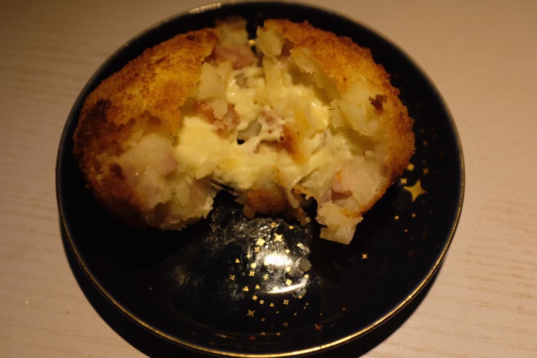 爆浆芝士可乐饼