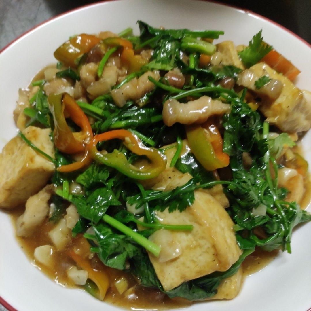 外焦里嫩的香煎豆腐