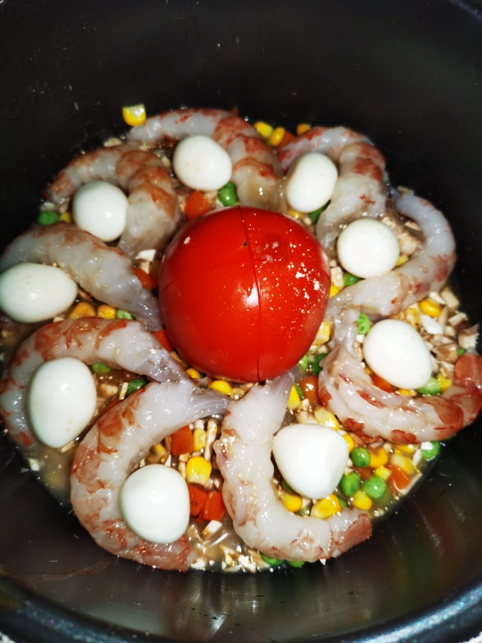 电饭锅简易海鲜番茄饭的做法