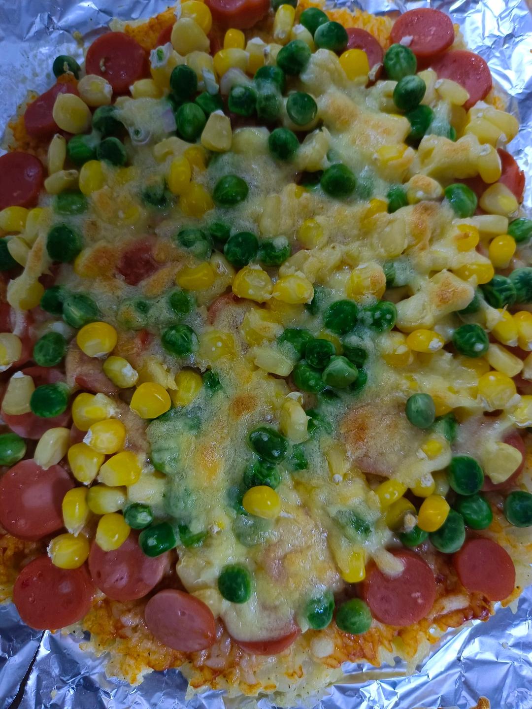剩米饭的华丽转身-米饭披萨