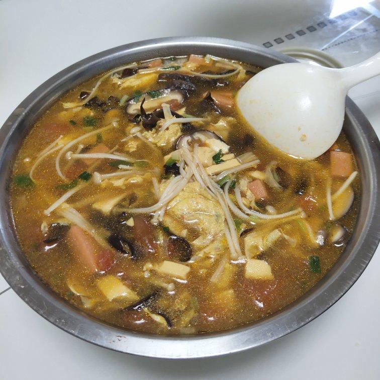 巨开胃巨好喝，10分钟搞定番茄酸辣汤冬季必喝。