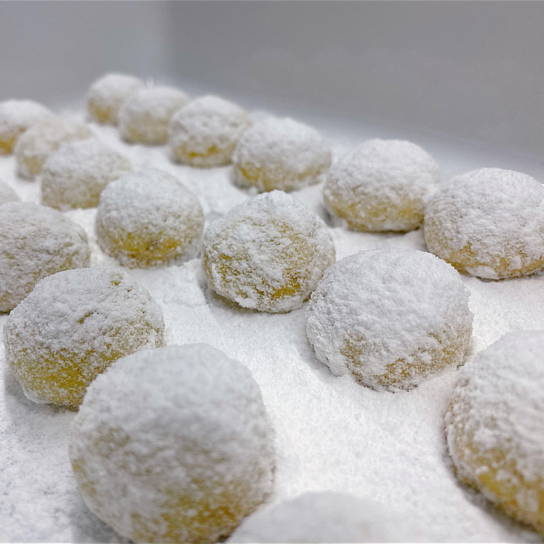 圣诞风雪球饼干：极致酥松的口感，快手好做，送礼甜点