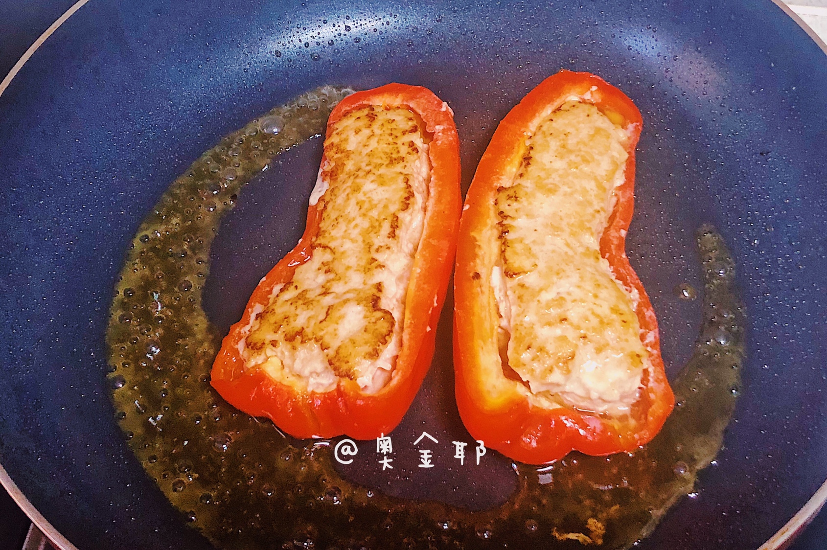 低卡减脂‼️㊙️·便当菜鸡蓉酿红椒🌶️的做法 步骤10