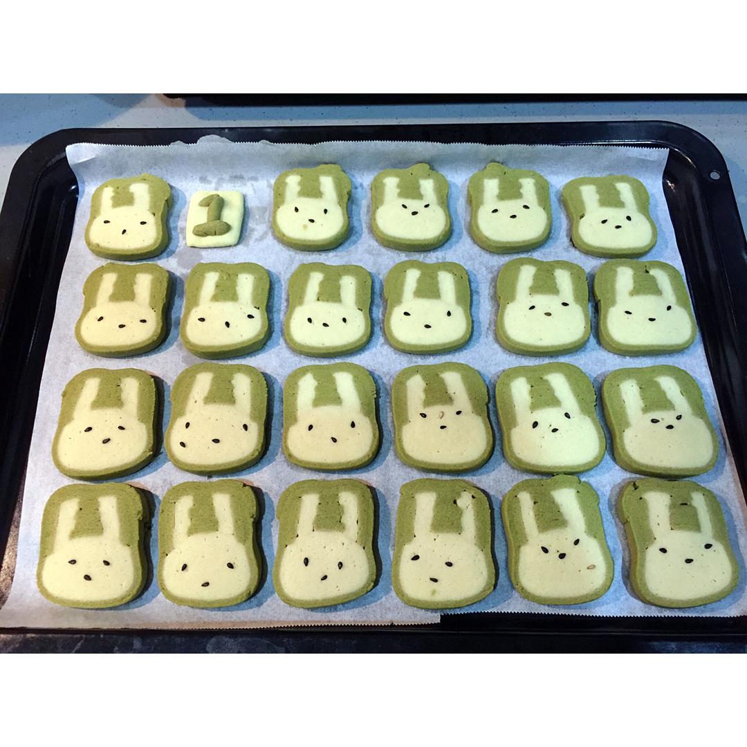 【抹茶兔兔曲奇】：花点功夫让饼干萌萌哒！