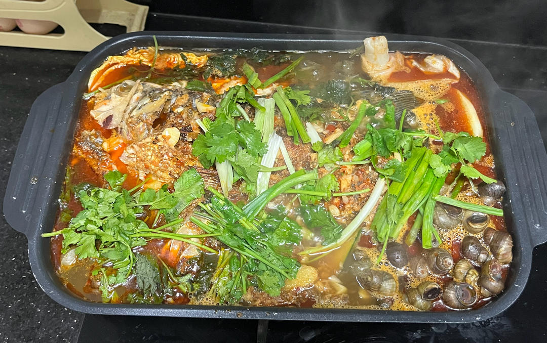 家庭版紫苏田螺烤鱼🐟🐚