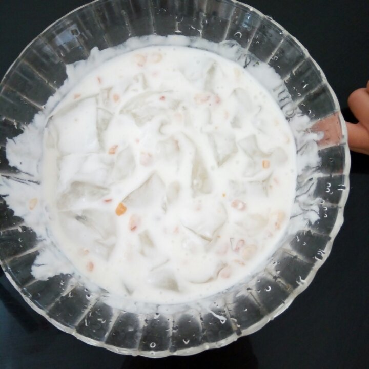 记忆中的红糖水凉粉（冰粉）