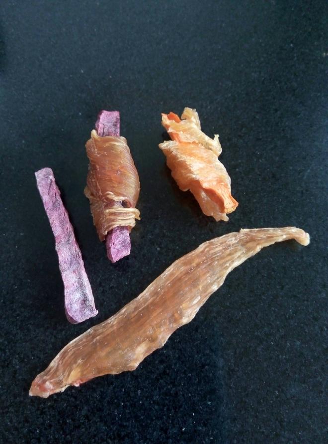 【宠物零食】鸡胸肉干+紫薯扭鸡肉+胡萝卜扭鸡肉的做法