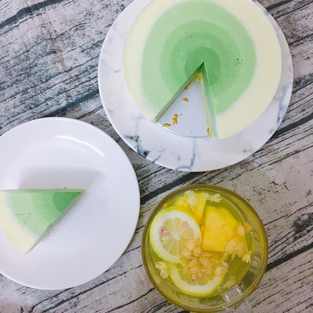 渐变抹茶慕斯蛋糕：我Amanda带着既美又作的抹茶甜点又来了！【曼食慢语】