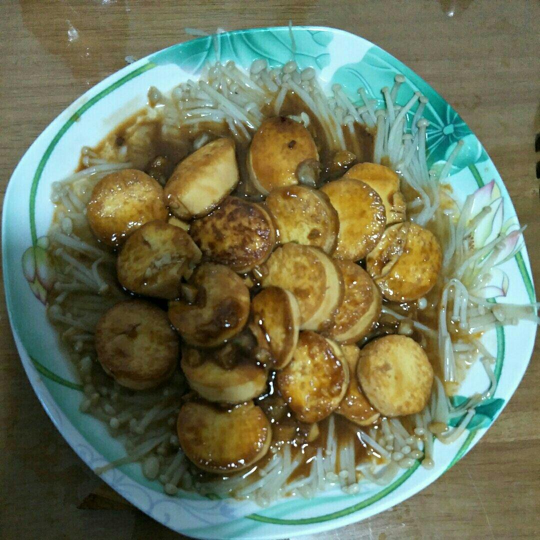 蚝油金针菇日本豆腐