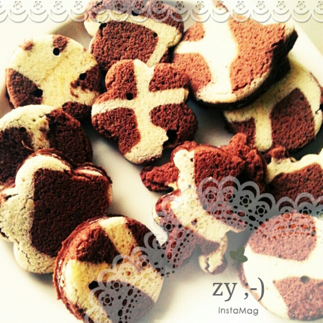 长颈鹿花纹奶油蛋糕卷——朴素的蛋糕卷也生动形象了哦