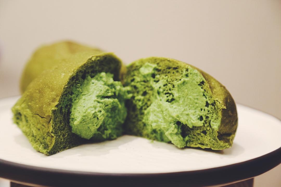 抹茶冰心小面包