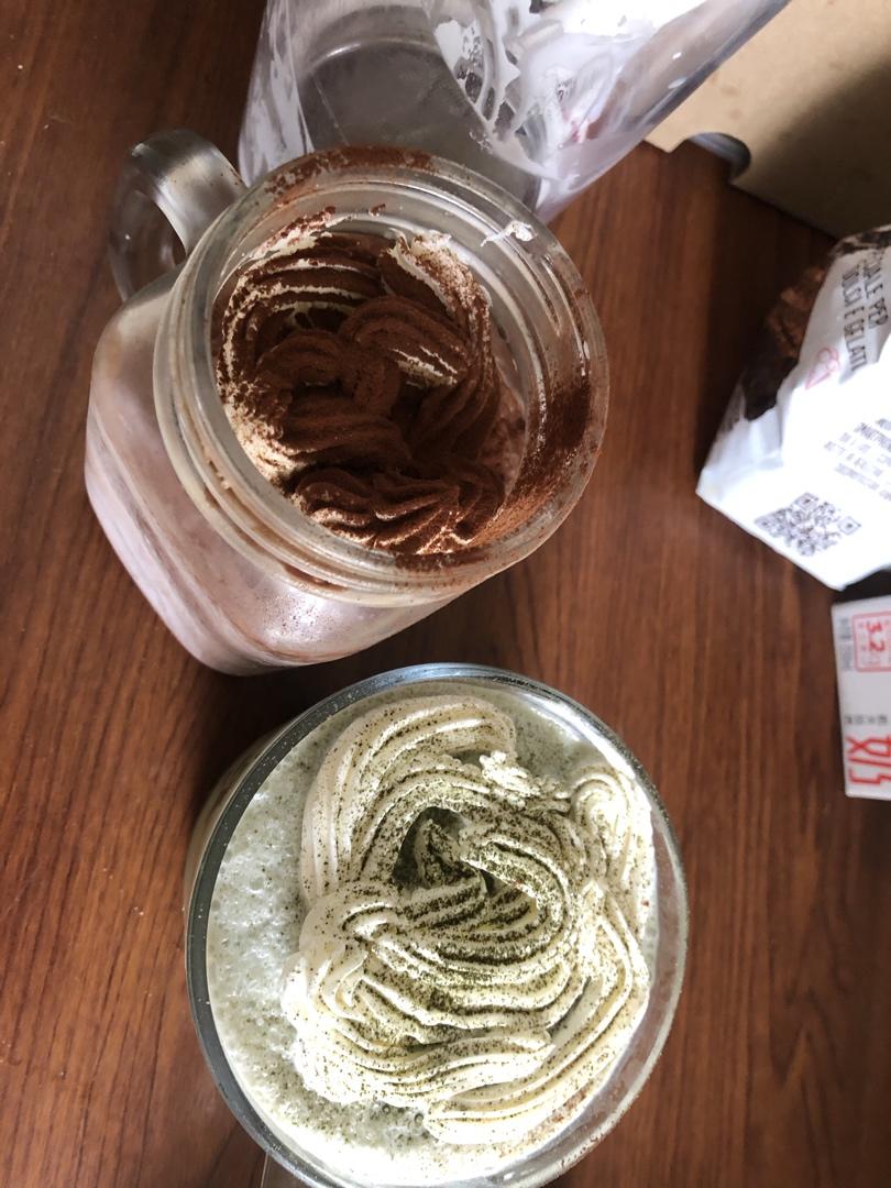 抹茶星冰乐(星爸爸同款，抹茶拿铁，宇治抹茶奶盖)