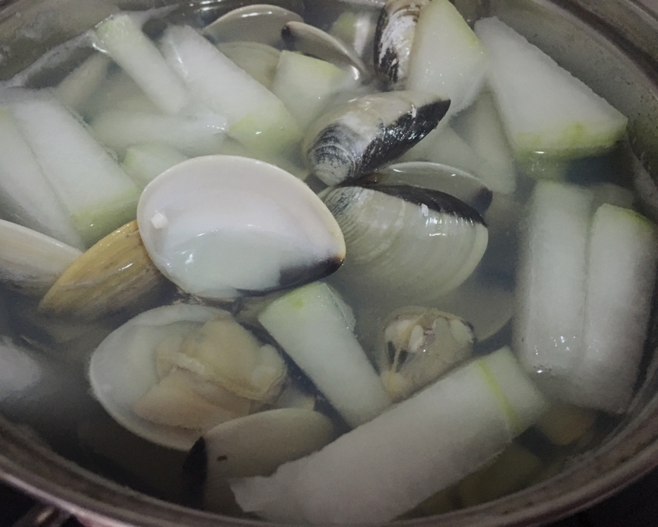 白贝冬瓜鲜味汤的做法 步骤4
