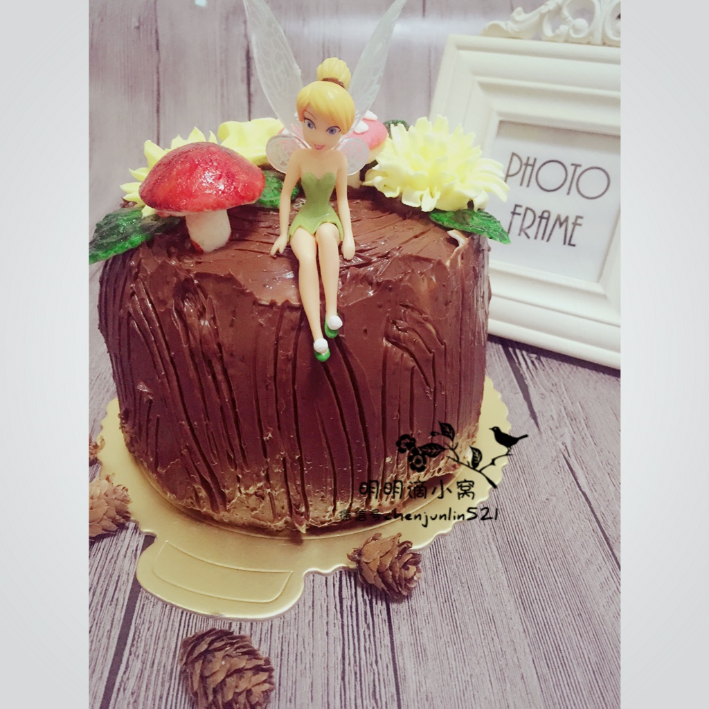 森林仙子树桩蛋糕