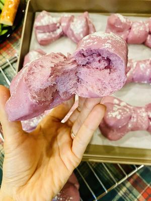 蝴蝶结🎀紫薯花式面包😋无糖减脂的做法 步骤10