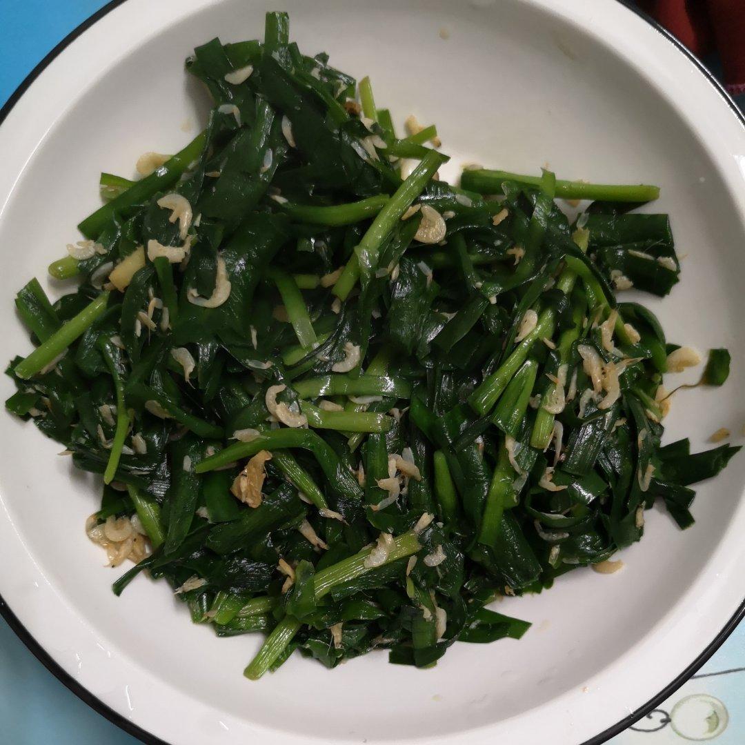 韭菜炒虾皮