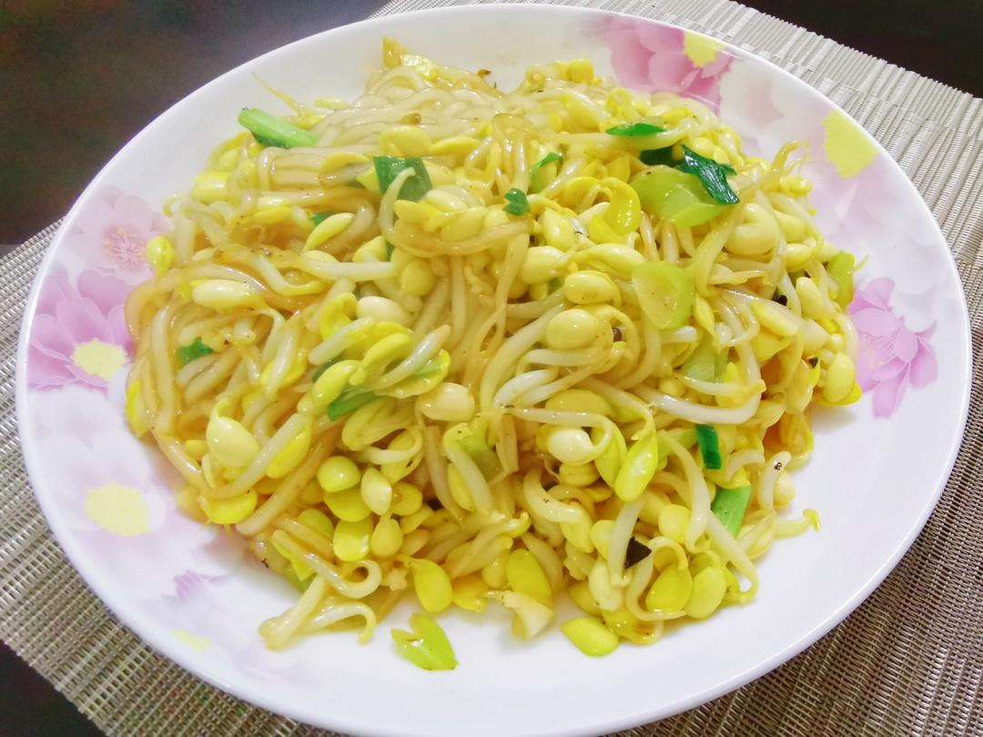 黄豆芽炒粉条