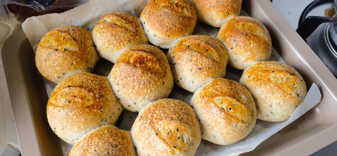 坚果法国球（鲁邦老面）French ball bread