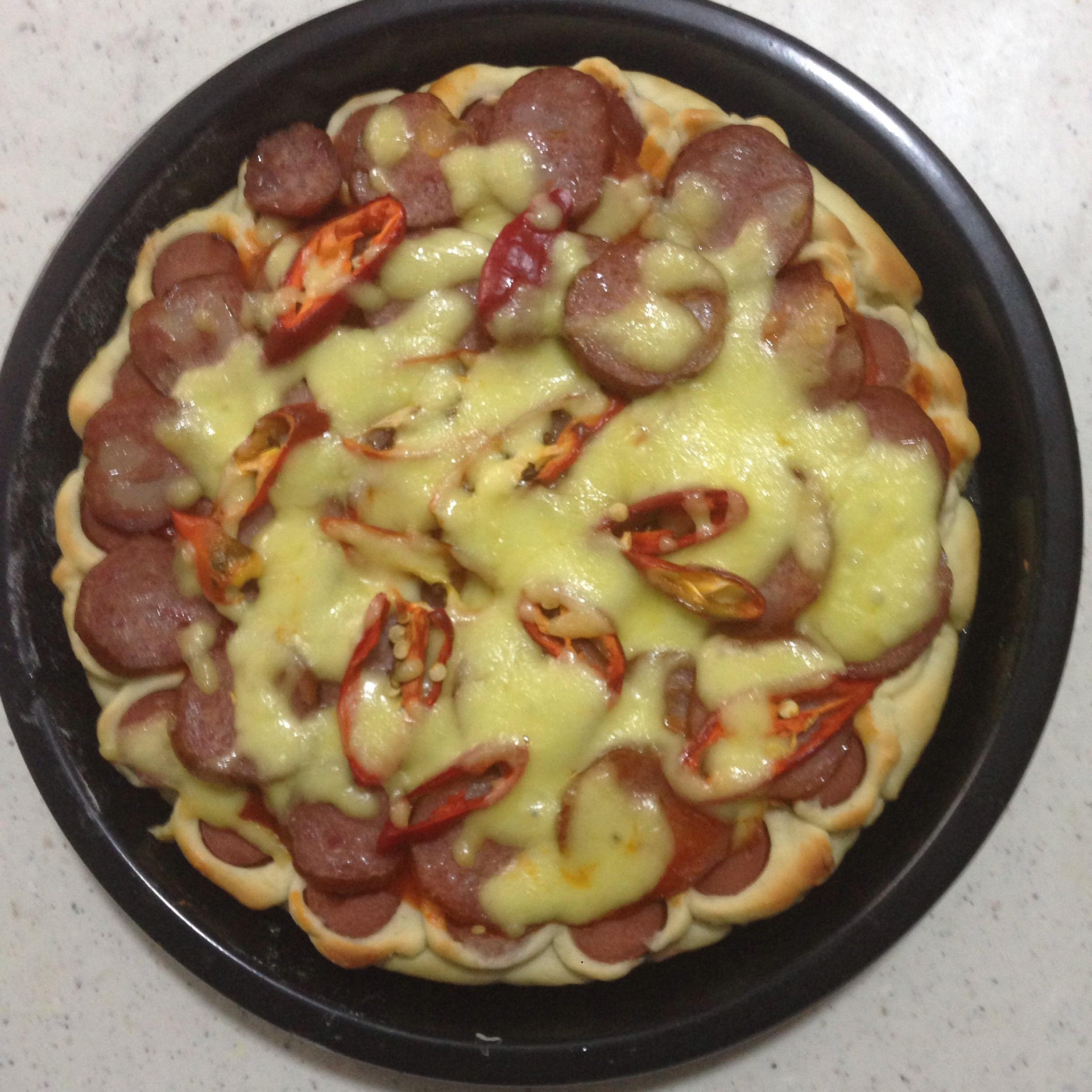 哈尔滨红肠披萨的做法 步骤8