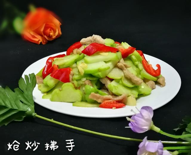 炝炒拂手的做法