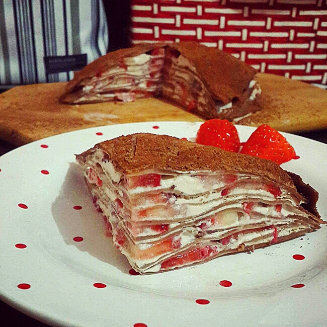 巧克力千层可丽饼