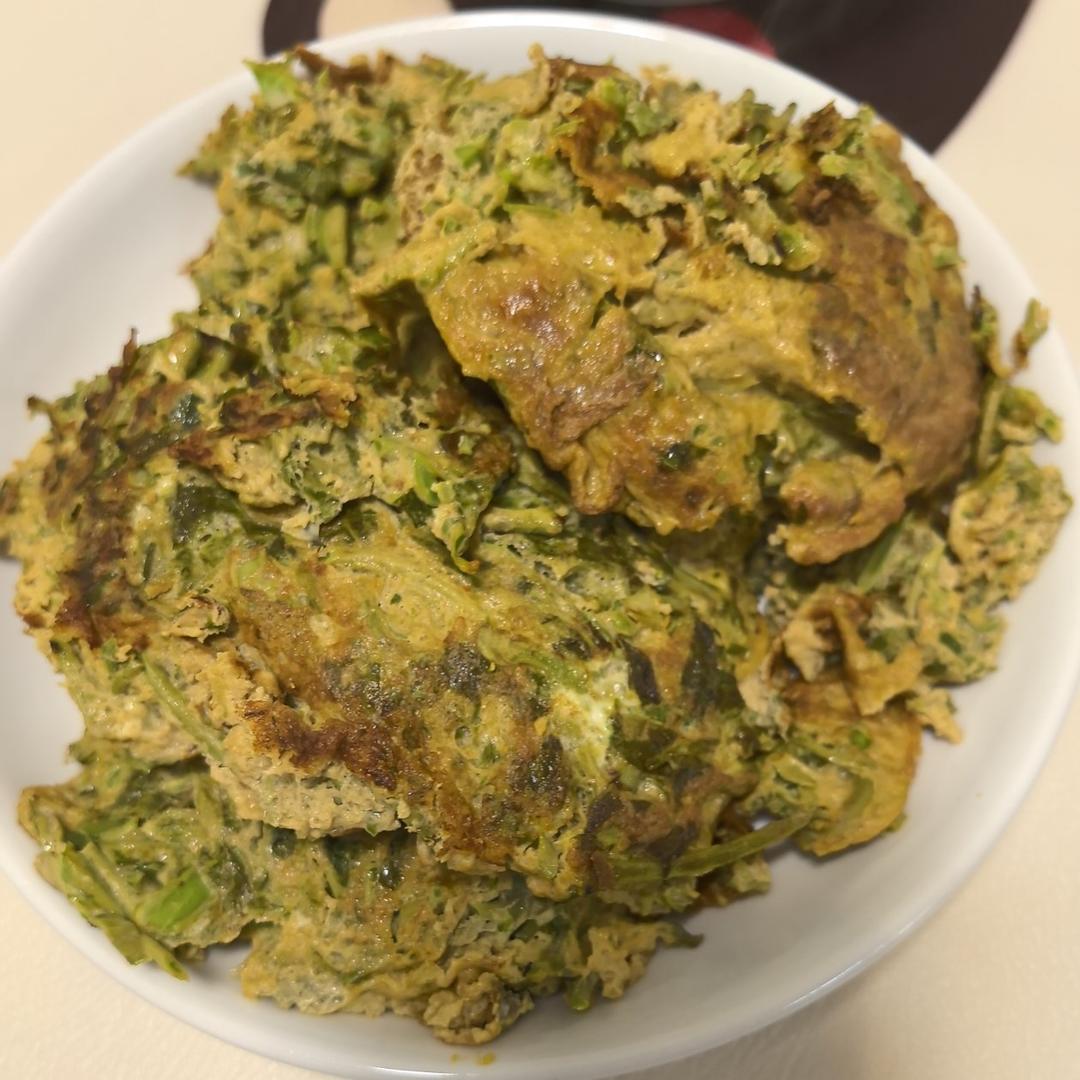 香椿煎鸡蛋