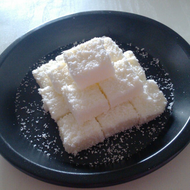 椰蓉牛奶小方