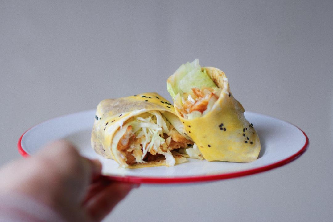 商业版~煎饼果子~简易脆片做法~秘制酱料~