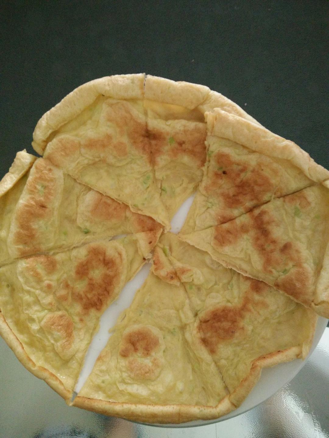 快手鸡蛋饼～～十分钟早餐！