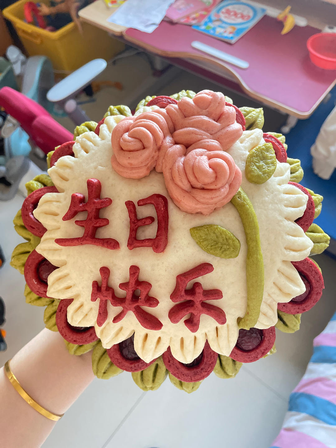 送长辈健康生日大馒头